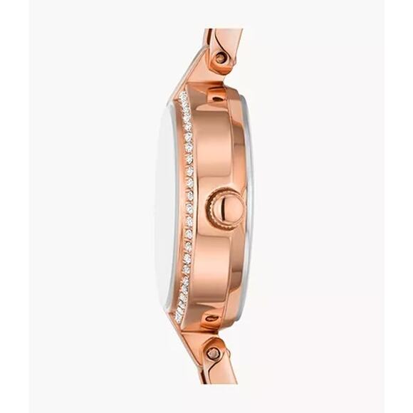 Fossil BQ3771 Kerrigan Mini Three-hand Rose Gold-Tone Stainless Steel Watch - Picture 3 of 5